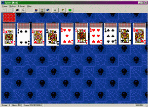 Spider, Spider One Suit, Spider Two Suits, and other solitaire games